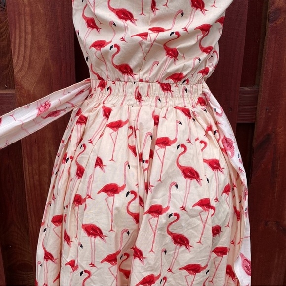 Chicwish Flamingo Print Mini Dress in Pink - Picture 13 of 16